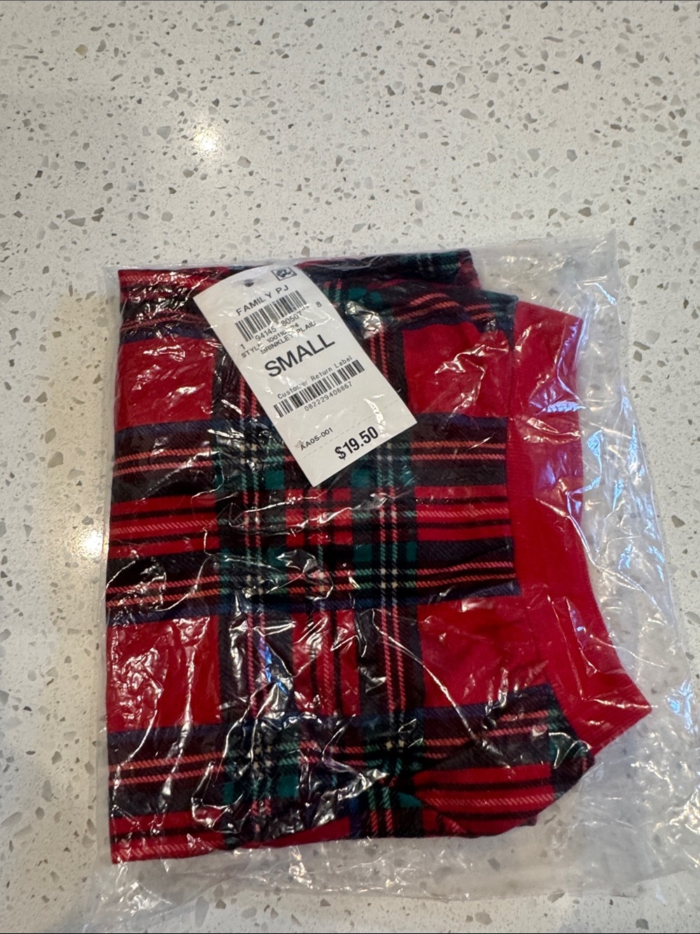 Plaid Red Dog Shirt - Small